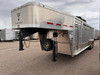 Wilson Trailers 2027 Punchside 84"X24' Stock Trailer | Alluminum, PSGN-5724, 16KGVWR, 7K AXLES, TIE RAIL INSIDE, 8 TIE LOOPS OUTSIDE, RUNNING BOARDS,