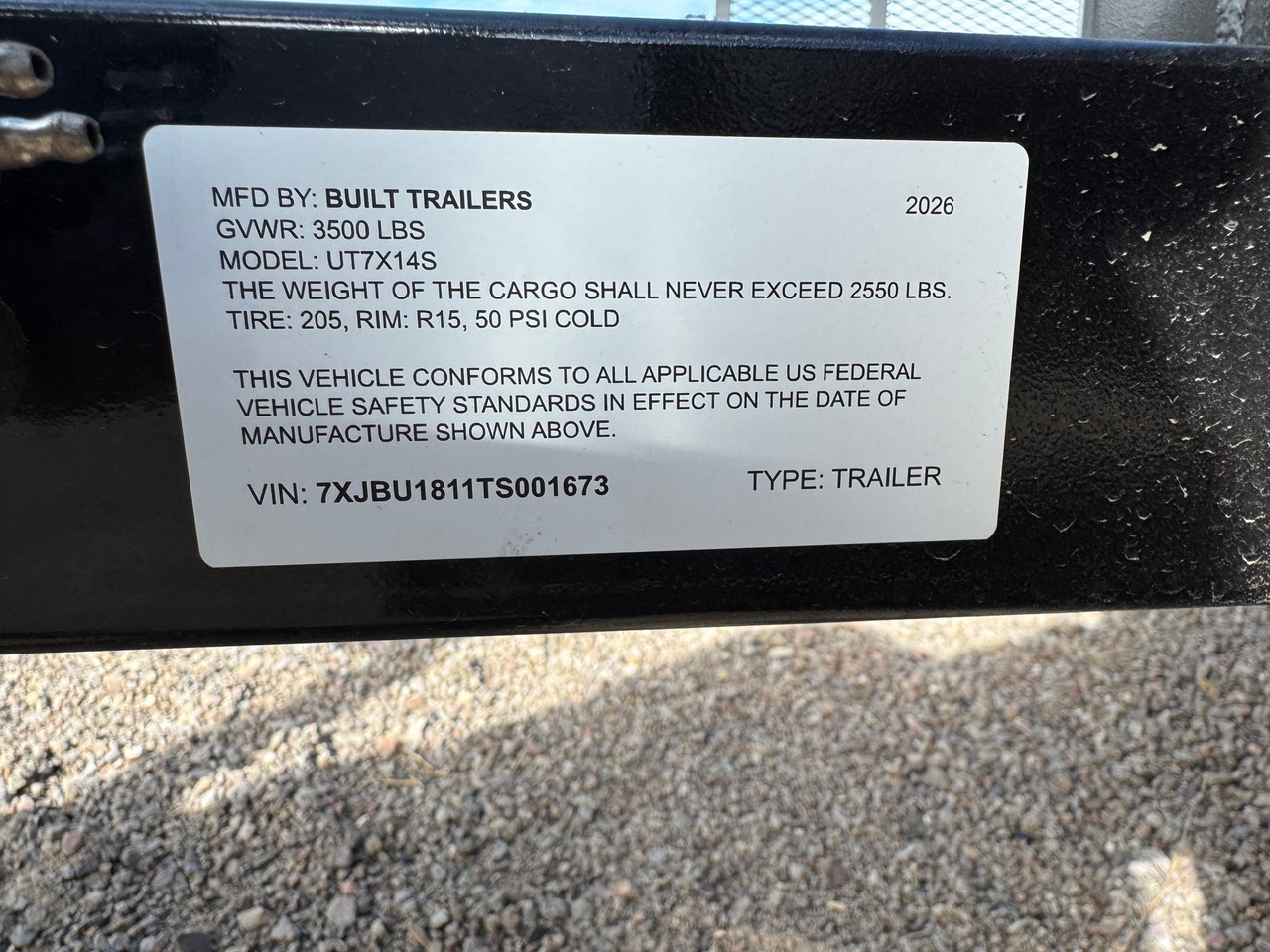 Built Trailers 2026 84"X1' Utility Trailer | Single Axle, RAMPGATE