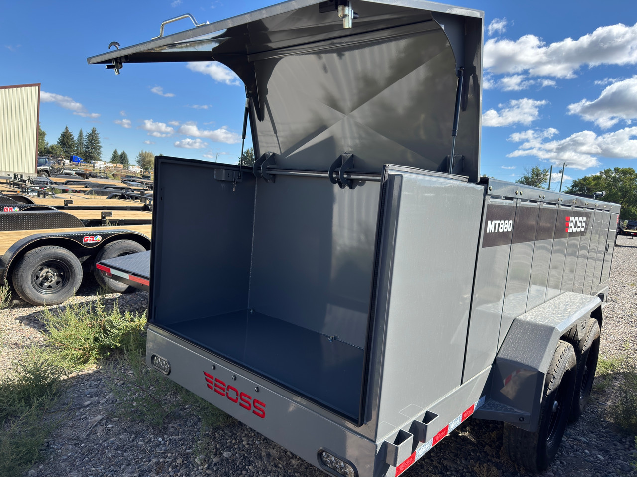 Boss Trailers 2027 880 Gallon Refueling Trailer | Tandem Axle 14K, Multi-Tank, 30 GPM Gas Pump,  90 Gallon DEF With Reel, Large Front Enclosure, 35' Hose Reel, Rear Enclosure, Load Tower, DOT Legal