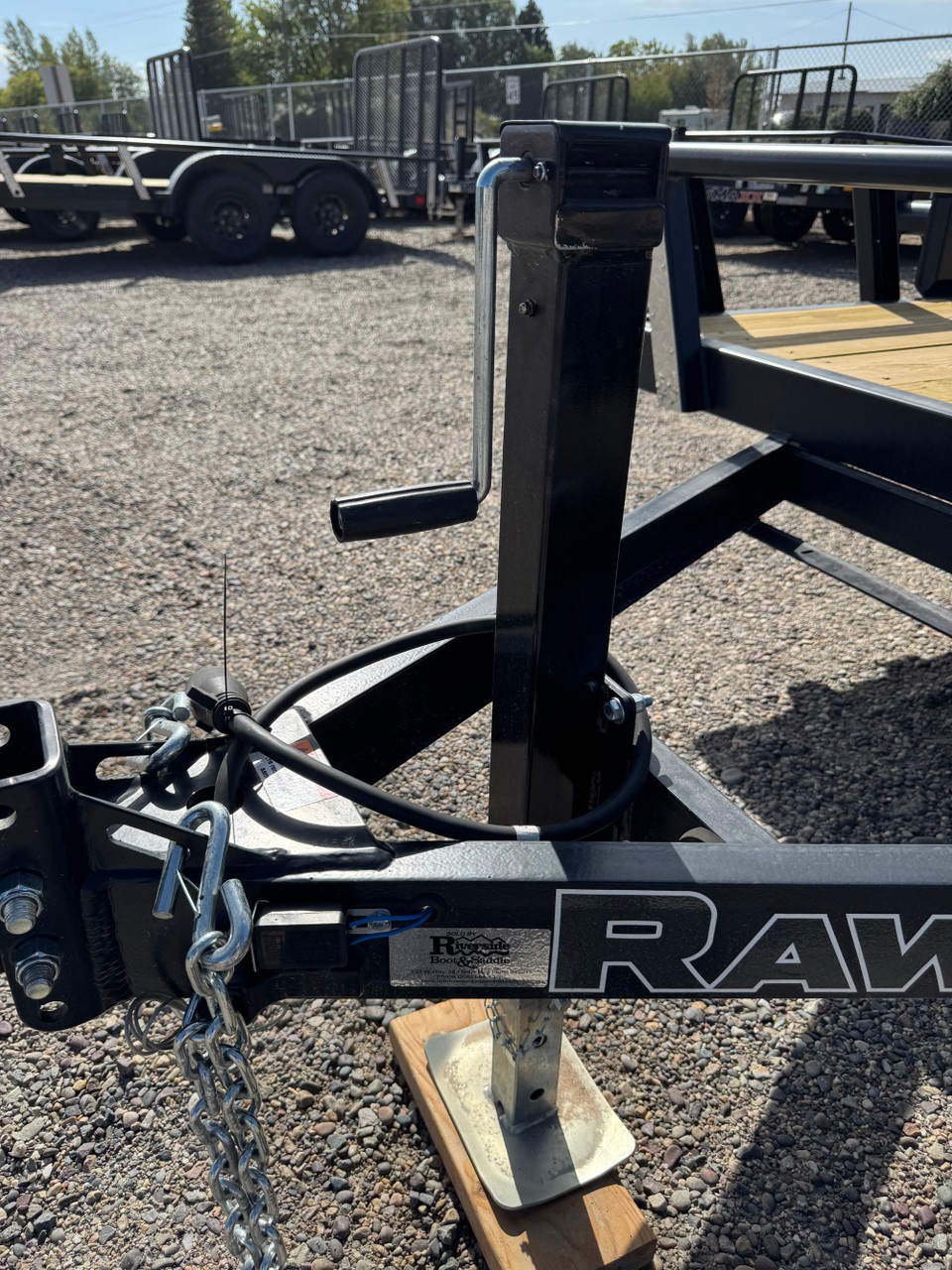 Raw Maxx Trailers 2027 UTX 83"X14' Utility Trailer | Single Axle, 2" ROUND TUBE RAIL, 4' GATE, 8 PLY TIRES
