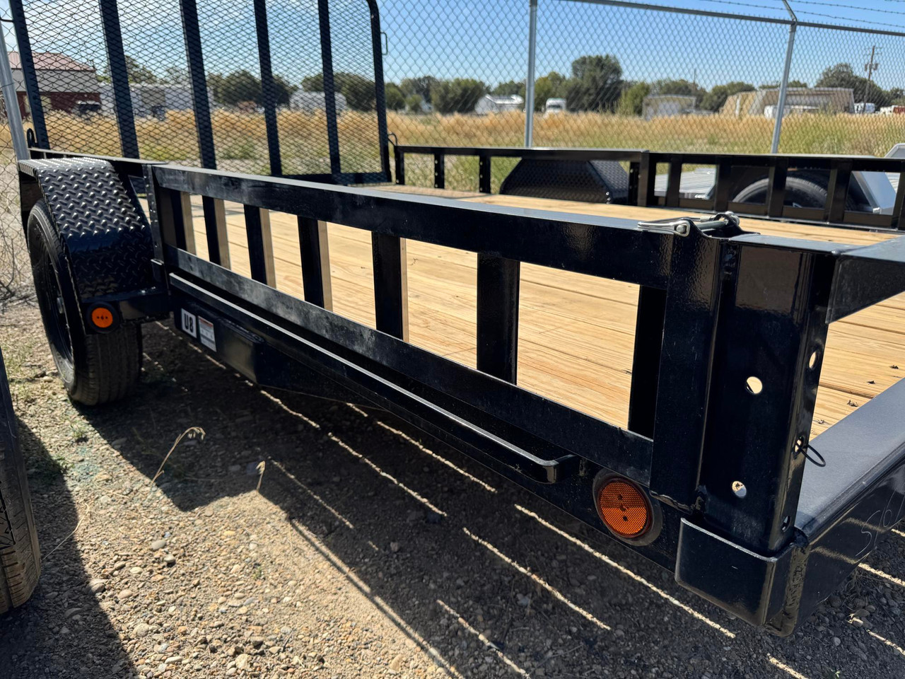 P.J. Trailers U8 83"X12' Utility Trailer | Single Axle 2.995K, 4' Spring Assisted Rear Ramp, ATV Side Ramps, Ready Rail Top Rails
