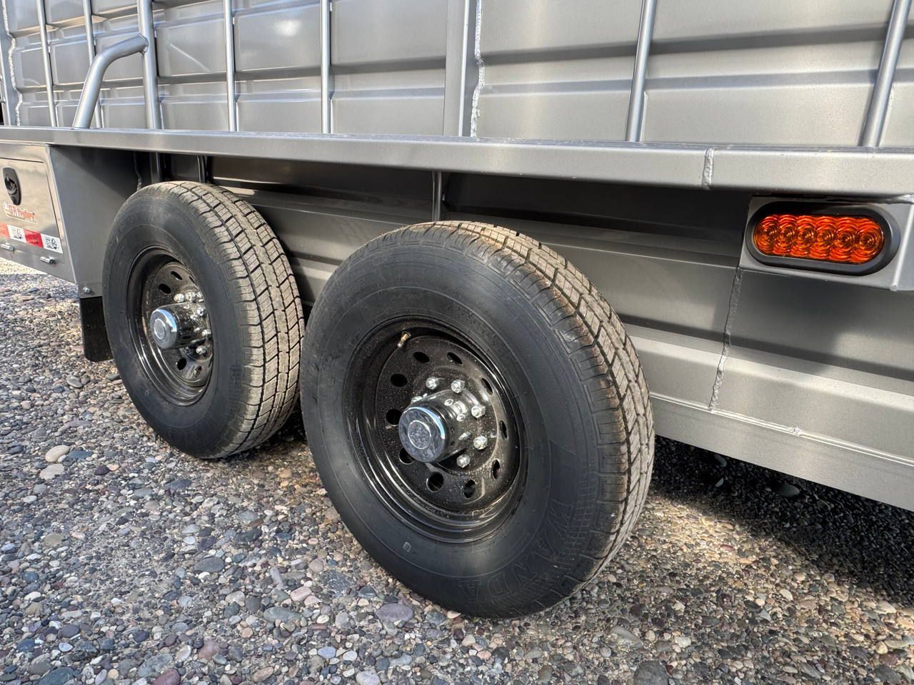GR Trailers 2027 80"X20' Stock Combo Trailer | Tandem Axle 14K, SMOOTH RUBBER FLOOR, ESCAPE 48", 4' DOUBLE DOOR TACK, SWING OUT SADDLE RK, FULL SWING SLIDE REAR GATE
