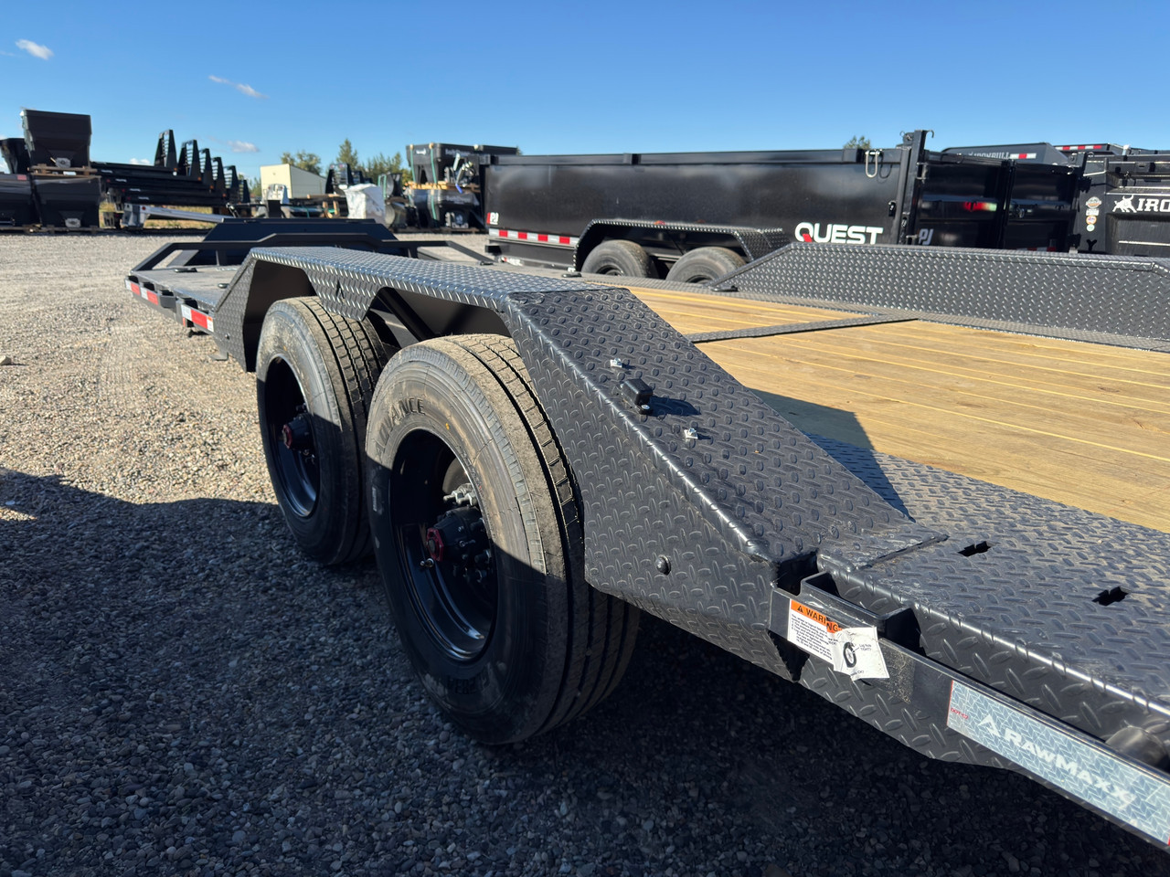 Raw Maxx Trailers 2027 GTX 100"X2' Car Hauler Tilt Trailer | Tandem Axle 20K, Tongue Storage Box, Deck Storage Cabinet, Tool Basket, Winch Plate and Roller