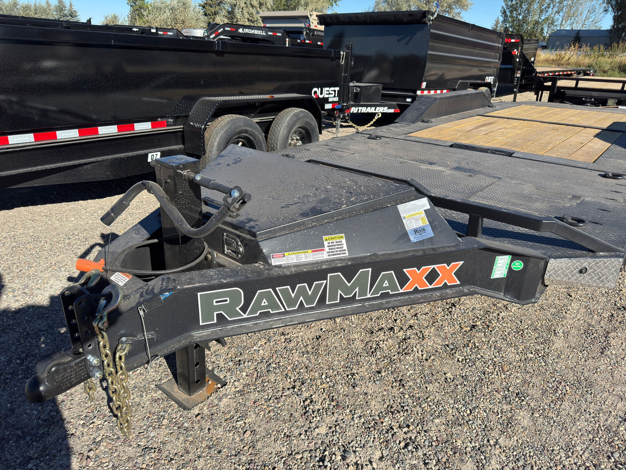 Raw Maxx Trailers 2027 GTX 100"X2' Car Hauler Tilt Trailer | Tandem Axle 20K, Tongue Storage Box, Deck Storage Cabinet, Tool Basket, Winch Plate and Roller
