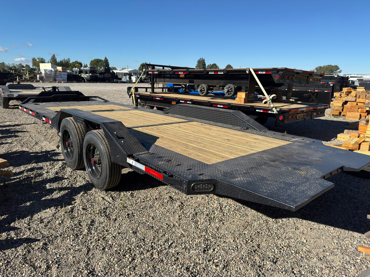 Raw Maxx Trailers 2027 GTX 100"X24' Car Hauler Tilt Trailer | Tandem Axle 20K, Tongue Storage Box, Deck Storage Cabinet, Tool Basket, Winch Plate and Roller