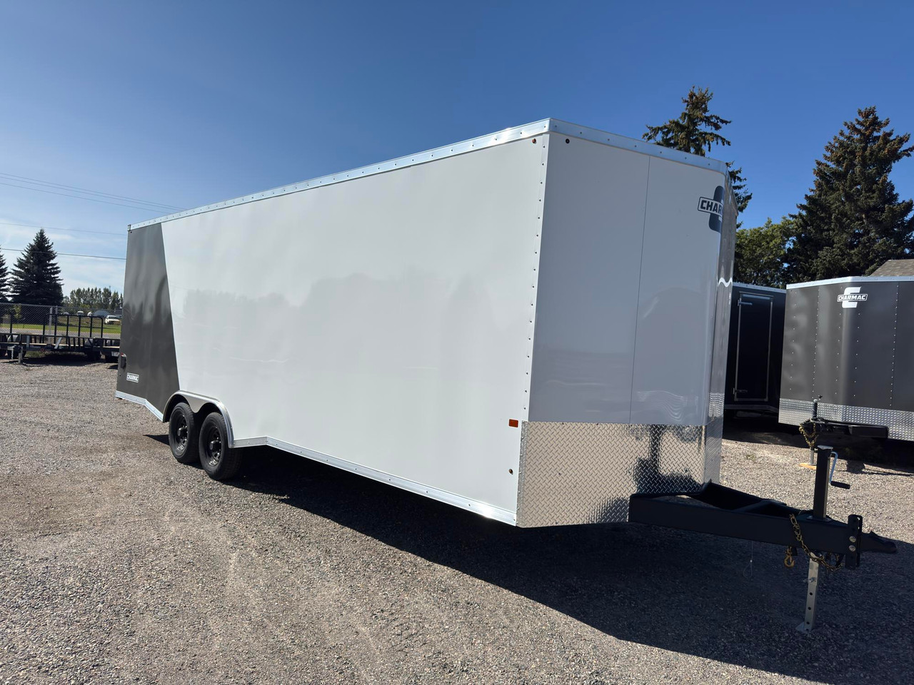 Charmac Trailers 2027 Stealth 100"X24' V-Nose Cargo Trailer | Tandem Axle 10K, 7' TALL, RAMP, EXTRA INTERIOR LIGHTS, RUBBER DP FLOOR/RAMP, TORSION AXLES