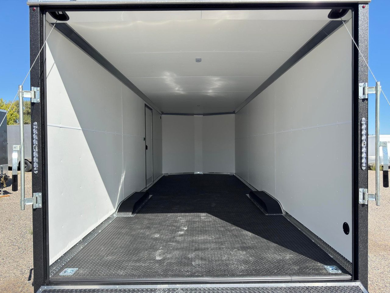 Charmac Trailers 2027 Stealth 100"X24' V-Nose Cargo Trailer | Tandem Axle 10K, 7' TALL, RAMP, EXTRA INTERIOR LIGHTS, RUBBER DP FLOOR/RAMP, TORSION AXLES
