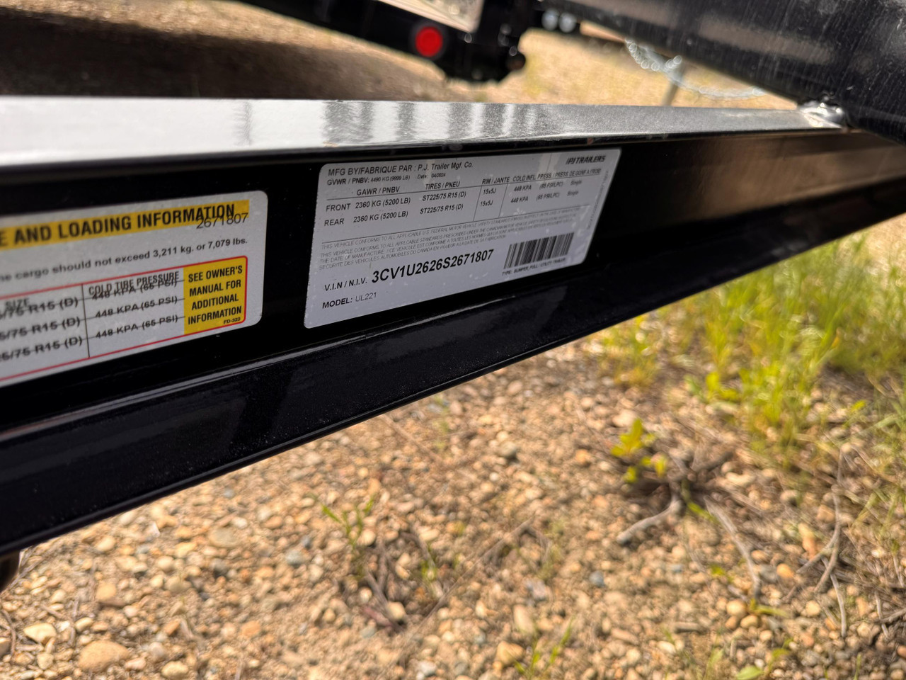 P.J. Trailers 2025 UL 83"X22' Utility Trailer | Tandem Axle 9.899K, HD Rampgate, Fenders, Square Tube Rails, 12" OC Crossmembers, Dovetail