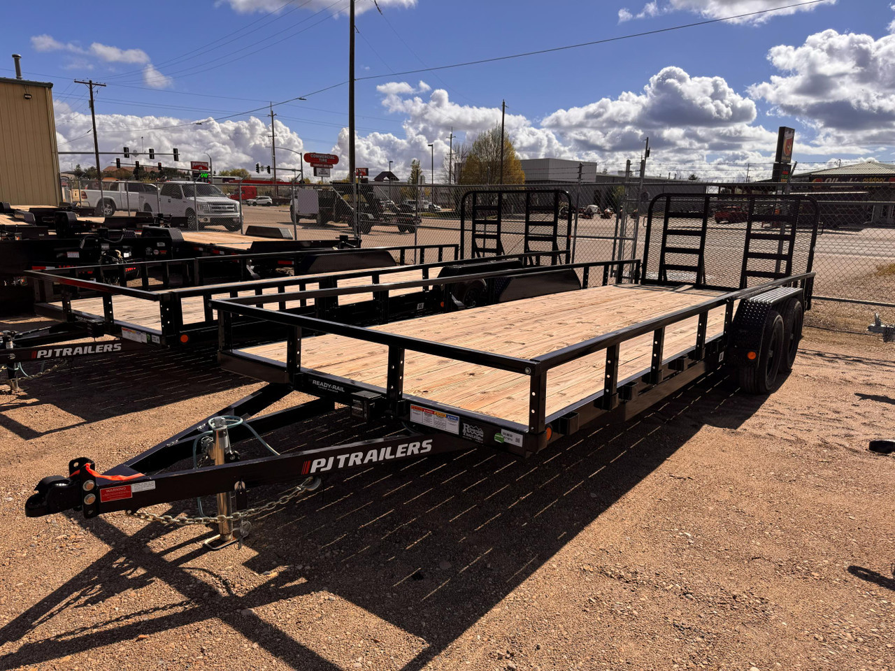P.J. Trailers 2025 UL 83"X22' Utility Trailer | Tandem Axle 9.899K, HD Rampgate, Fenders, Square Tube Rails, 12" OC Crossmembers, Dovetail