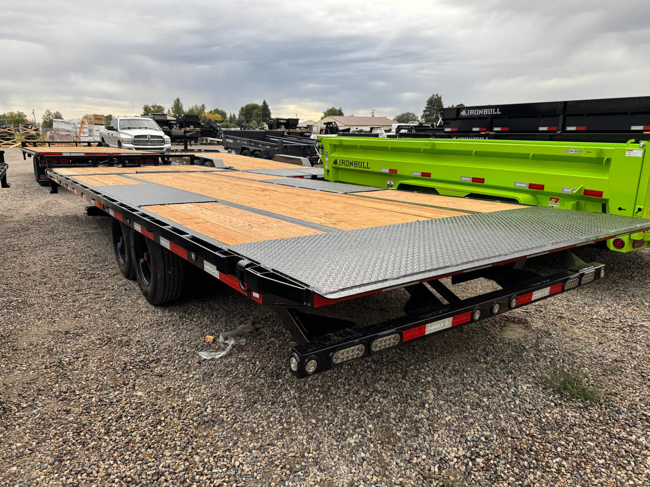 Maxx-D Trailers 2027 GOX 102"X26' Deckover Tilt Trailer | Tandem Axle 17.5K, 6' STATIONARY, 20' TILT, SPARE MOUNT, WINCH PLATE W/ROLLER
