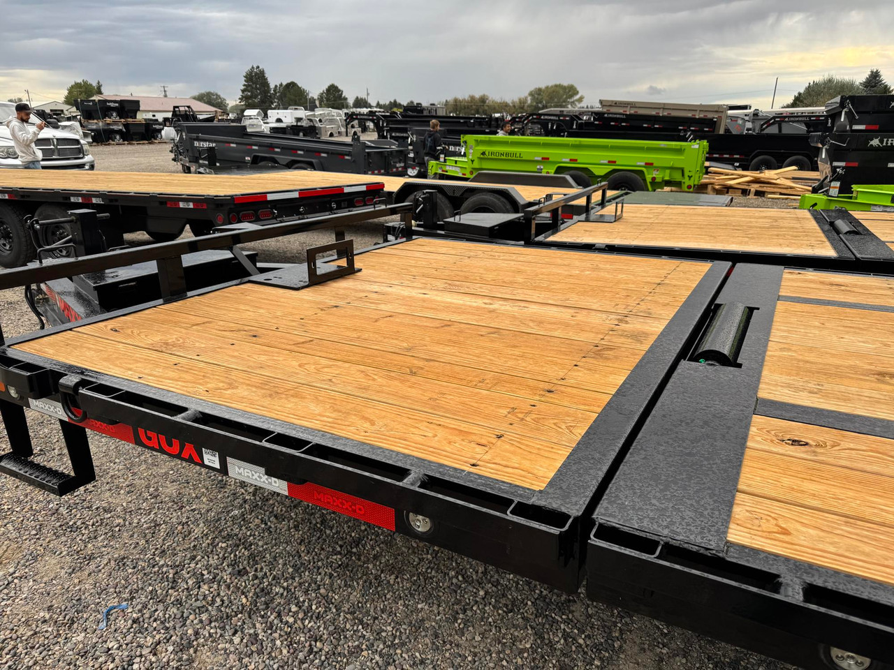 Maxx-D Trailers 2027 GOX 102"X26' Deckover Tilt Trailer | Tandem Axle 17.5K, 6' STATIONARY, 20' TILT, SPARE MOUNT, WINCH PLATE W/ROLLER