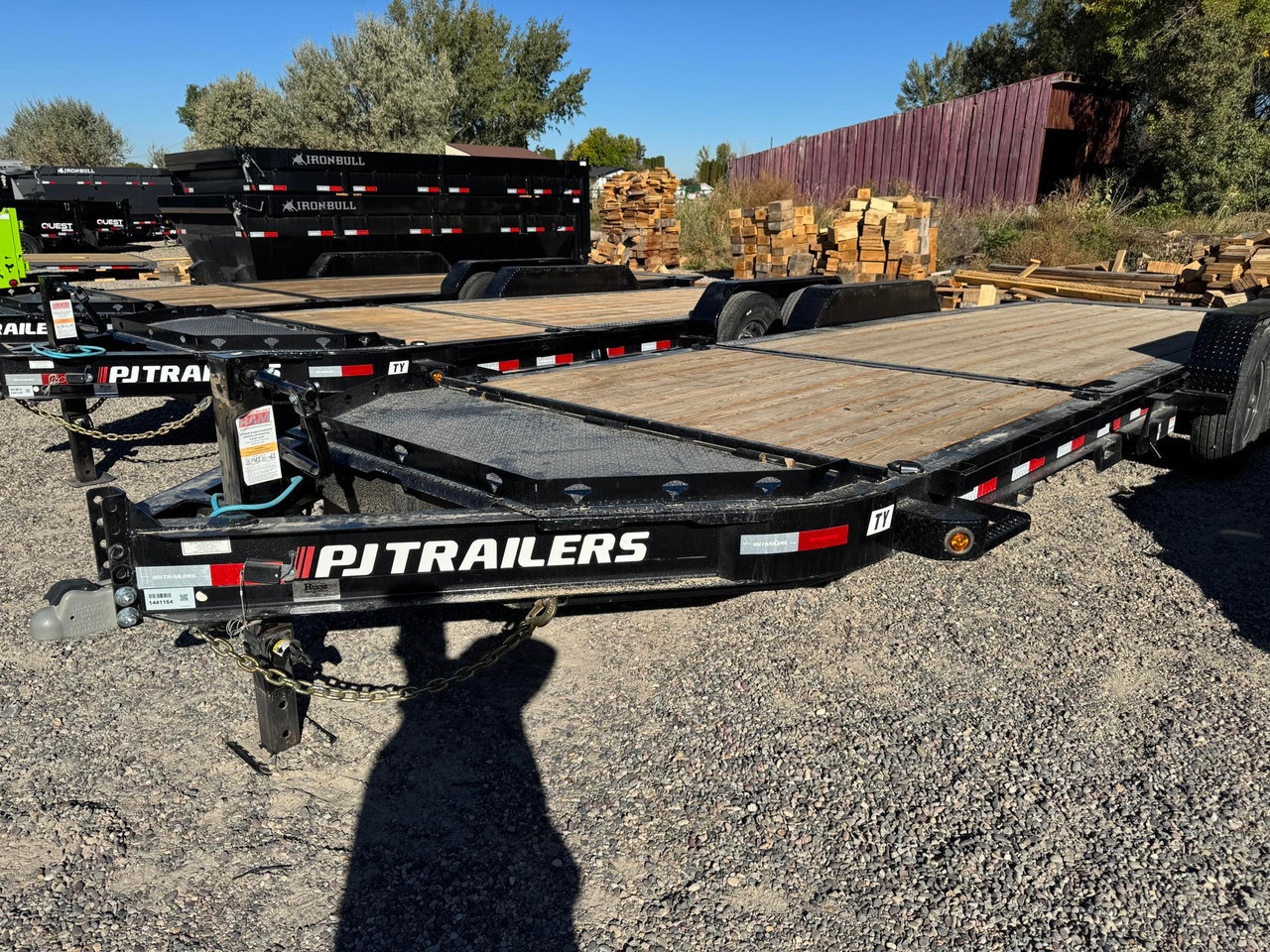 P.J. Trailers 2027 TY 83"X22' Equipment Tilt Trailer | Tandem Axle 14K, 8" I-Beam Frame, w/14 Ply Tires, Torsion Axles, 16' Tilt Deck