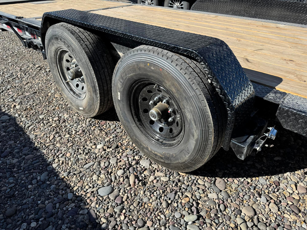 P.J. Trailers 2027 TY 83"X22' Equipment Tilt Trailer | Tandem Axle 14K, 8" I-Beam Frame, w/14 Ply Tires, Torsion Axles, 16' Tilt Deck, Plate for Winch