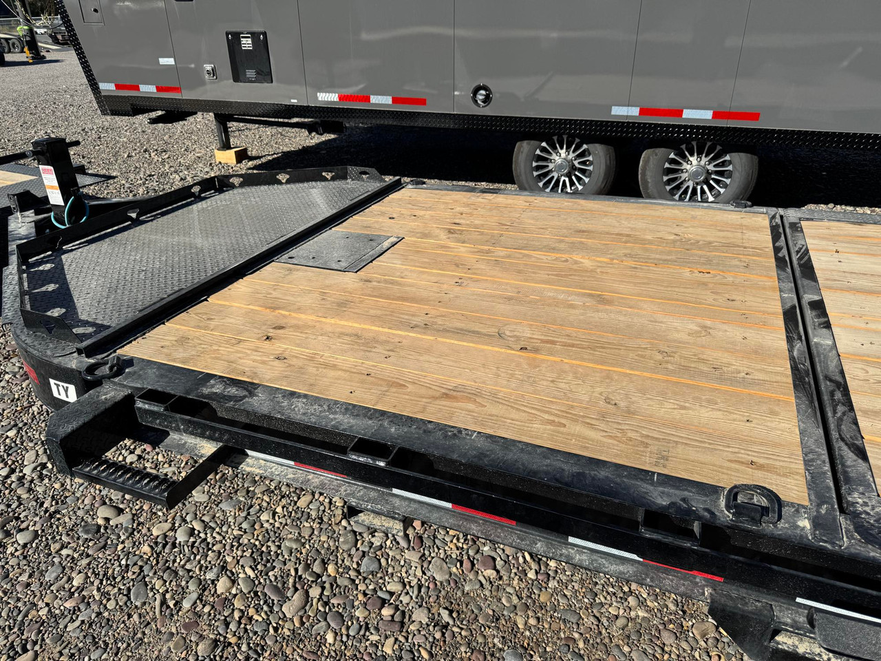 P.J. Trailers 2027 TY 83"X22' Equipment Tilt Trailer | Tandem Axle 14K, 8" I-Beam Frame, w/14 Ply Tires, Torsion Axles, 16' Tilt Deck, Plate for Winch