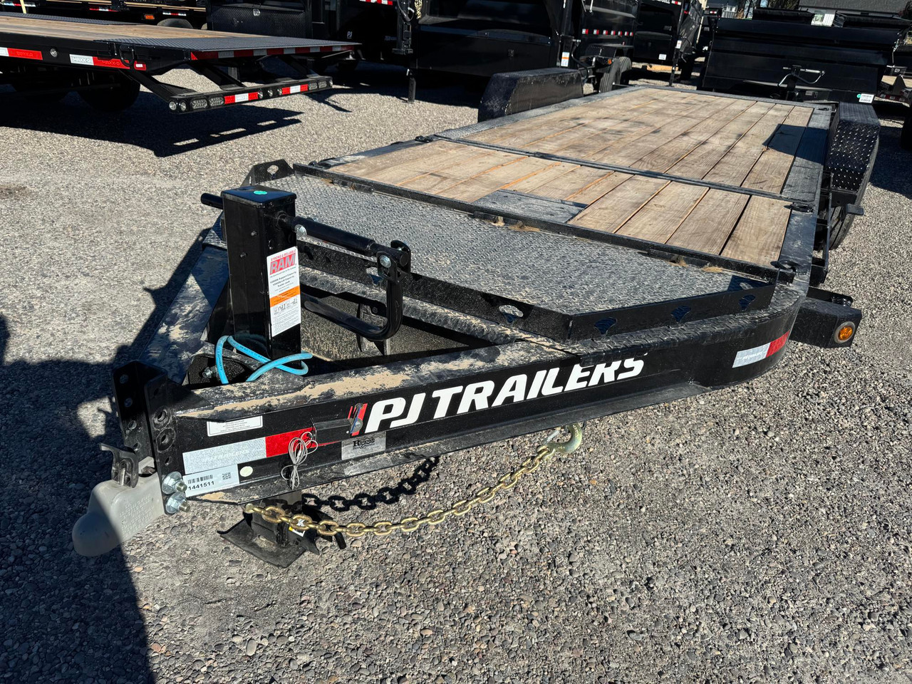 P.J. Trailers 2027 TY 83"X20' Equipment Tilt Trailer | Tandem Axle 14K, 8" I-Beam Frame, w/14 Ply Tires, Torsion Axles, 16' Tilt Deck, Plate for Winch