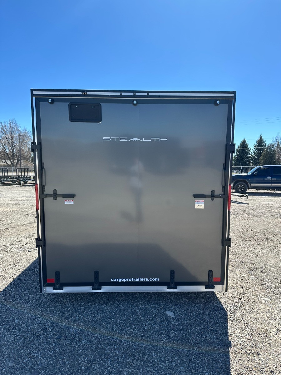 Alcom Trailers 2024 STEALTH 90"X18' Standard Cargo Trailer | Tandem Axle 7K, Airline Recessed Track, Luan Interior, Extended Tongue, Passenger Side RV Door