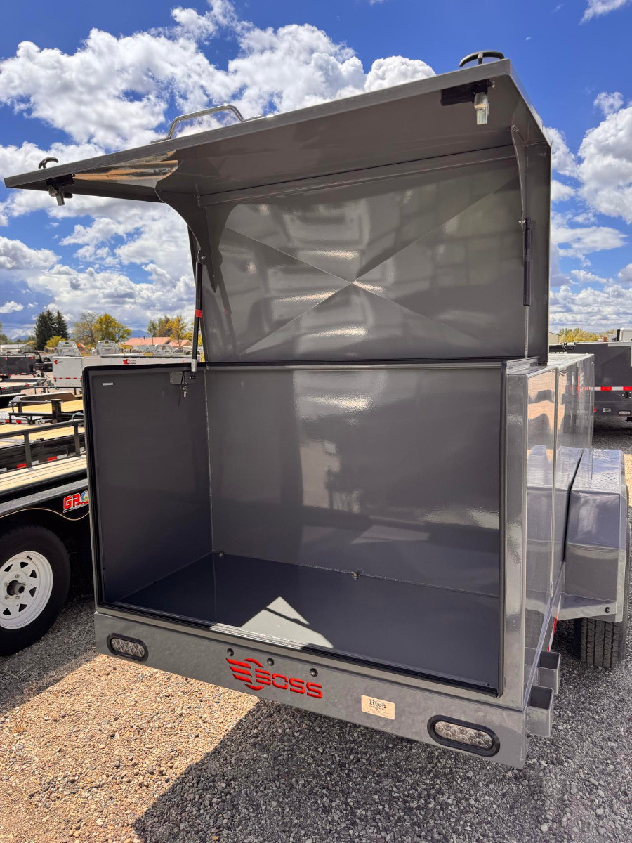 Boss Trailers 2026 990 Gallon Refueling Trailer | Tandem Axle 14K, 990 Gallon Tank, 25 GPM Pump, Large Enclosure, Light Tower, Rear Cabinent, (Farm Use Only)