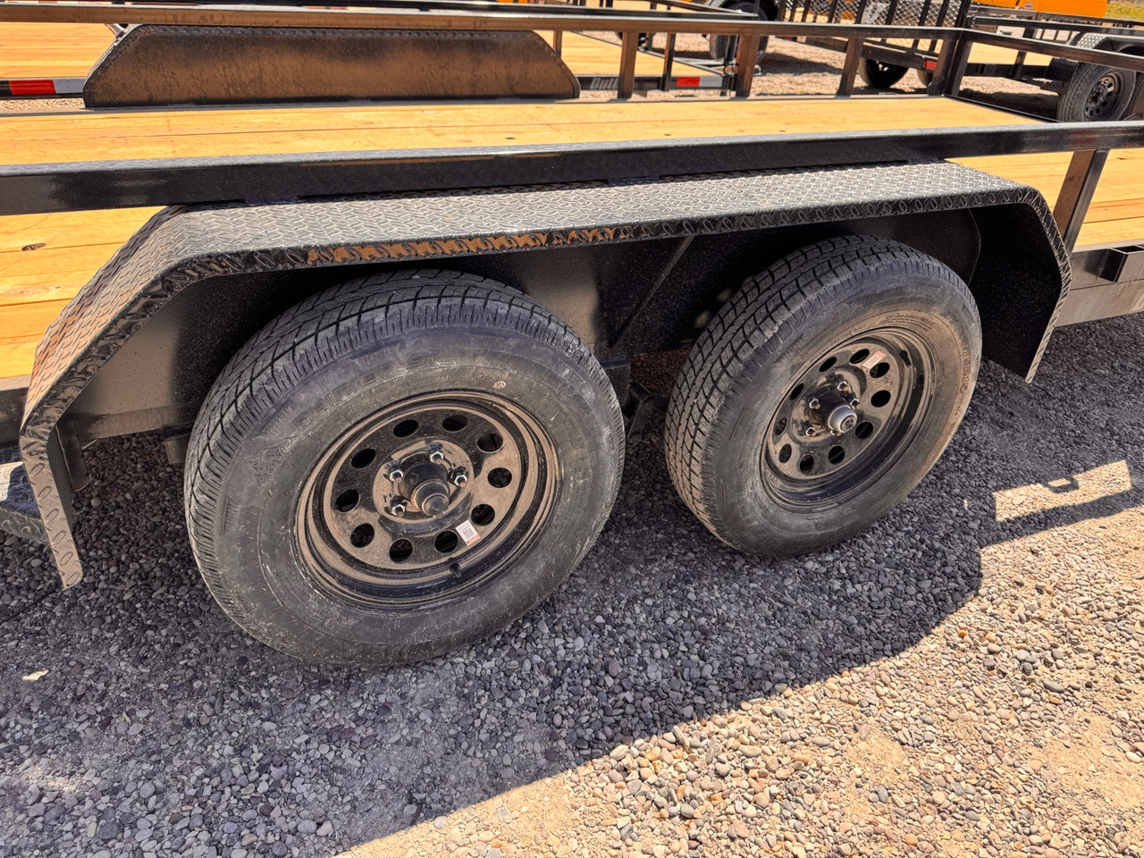 Dutton Trailers 2026 DT 84"X16' Utility Trailer | Tandem Axle 7K, Rear Ramp Gate, Tube Top Rail, LED Lights, Radial 8 Ply Tires