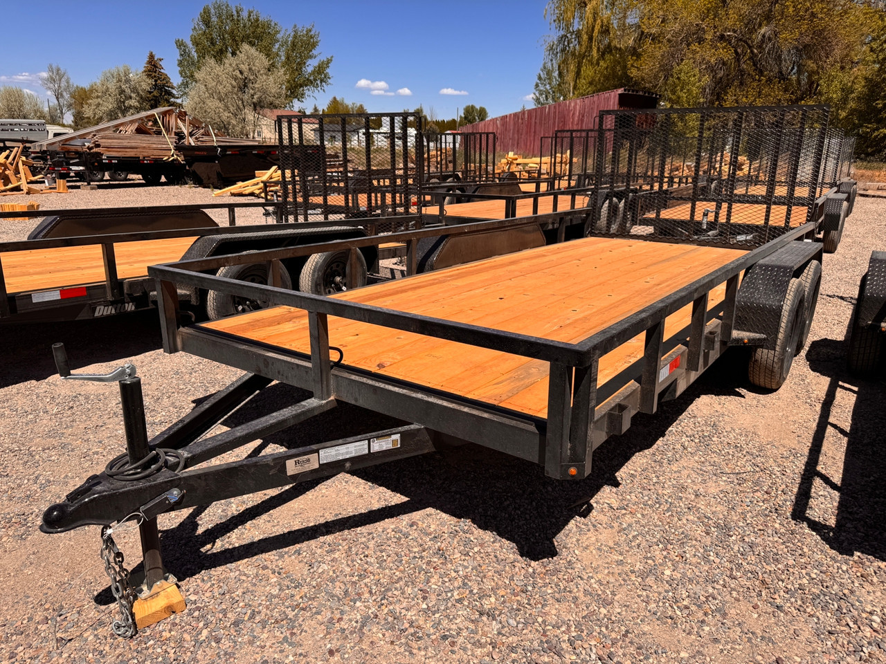 Dutton Trailers 2026 DT 84"X16' Utility Trailer | Tandem Axle 7K, Rear Ramp Gate, Tube Top Rail, LED Lights, Radial 8 Ply Tires