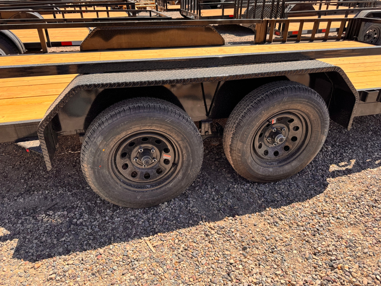 Dutton Trailers 2026 DT 84"X16' Utility Trailer | Tandem Axle 7K, Rear Ramp Gate, ATV Side Load Ramps, Tube Top Rail, LED Lights