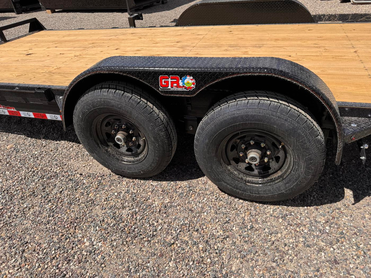 GR Trailers 2026 82"X18' Equipment Trailer | Tandem Axle 14K, 6" Channel Frame, Dovetail Deck, Slide In Ramps