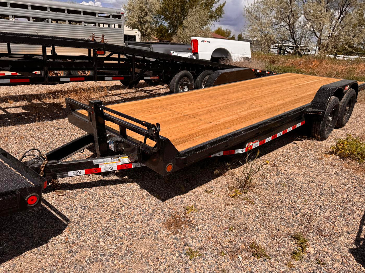 GR Trailers 2026 82"X22' Equipment Trailer | Tandem Axle 14K, 6" Channel Frame, Straight Deck, Slide In Ramps