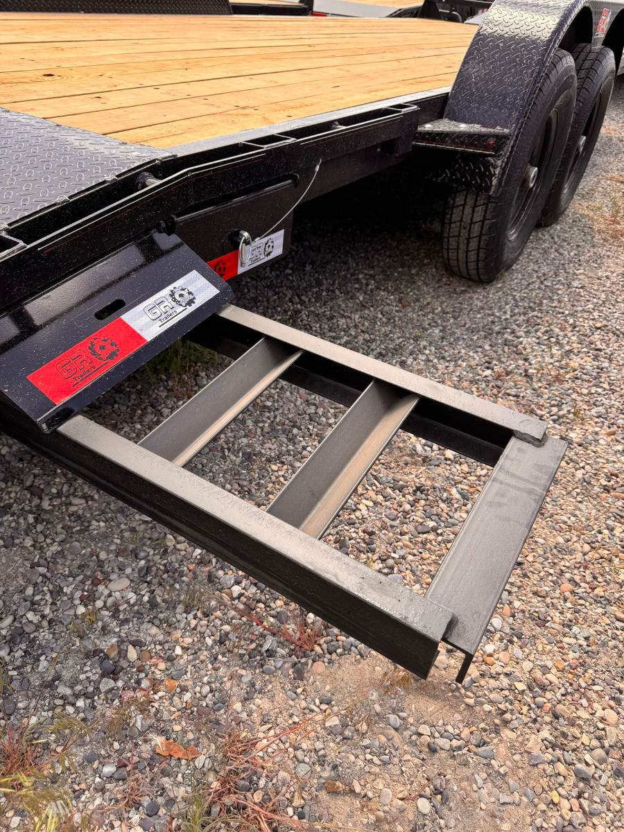 GR Trailers 2026 82"X22' Equipment Trailer | Tandem Axle 14K, 6" Channel Frame, Dovetail Deck, Slide In Ramps