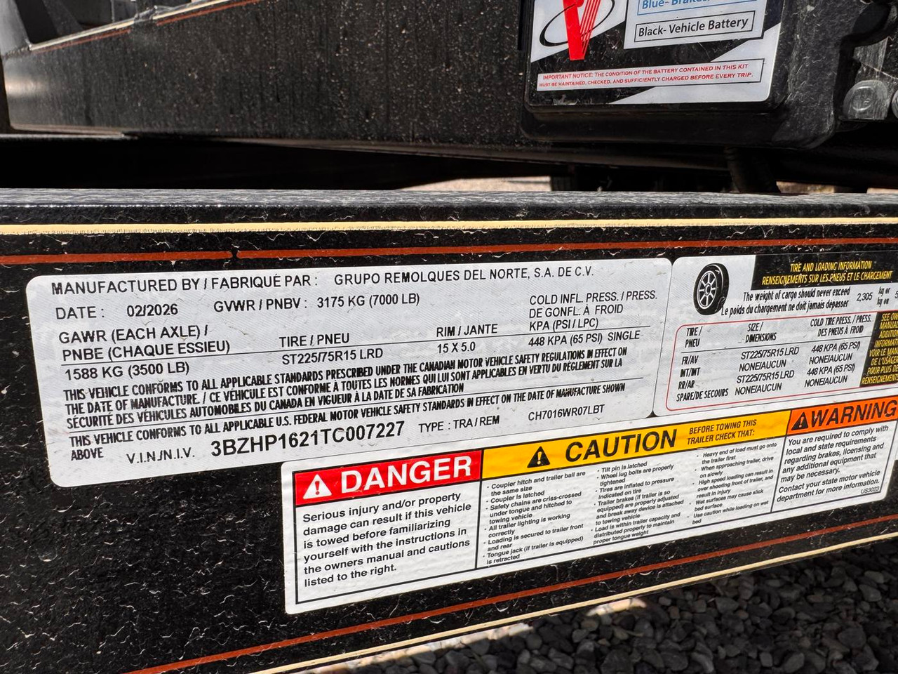 GR Trailers 2026 82"X18' Equipment Trailer | Tandem Axle 7K, 5" Channel Frame, Dovetail Deck, Slide In Ramps