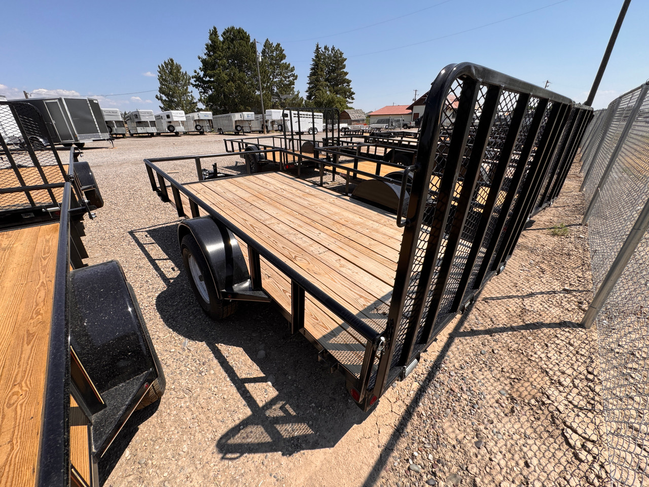 GR Trailers 2026 924"X12' Utility Trailer | Single Axle 2.99K, Pipetop Rails, Rear Rampgate, Spare Tire Mount