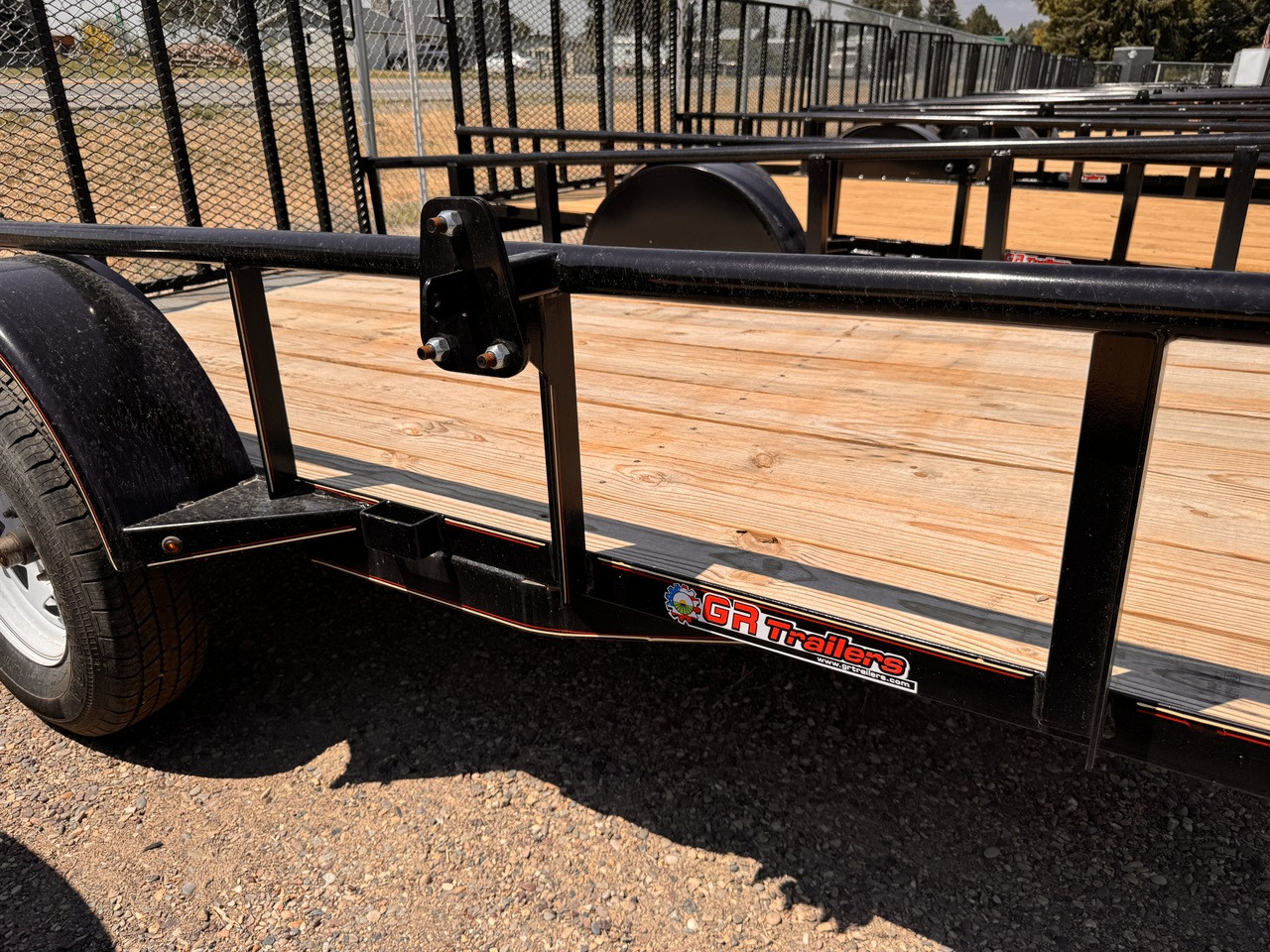 GR Trailers 2026 924"X12' Utility Trailer | Single Axle 2.99K, Pipetop Rails, Rear Rampgate, Spare Tire Mount
