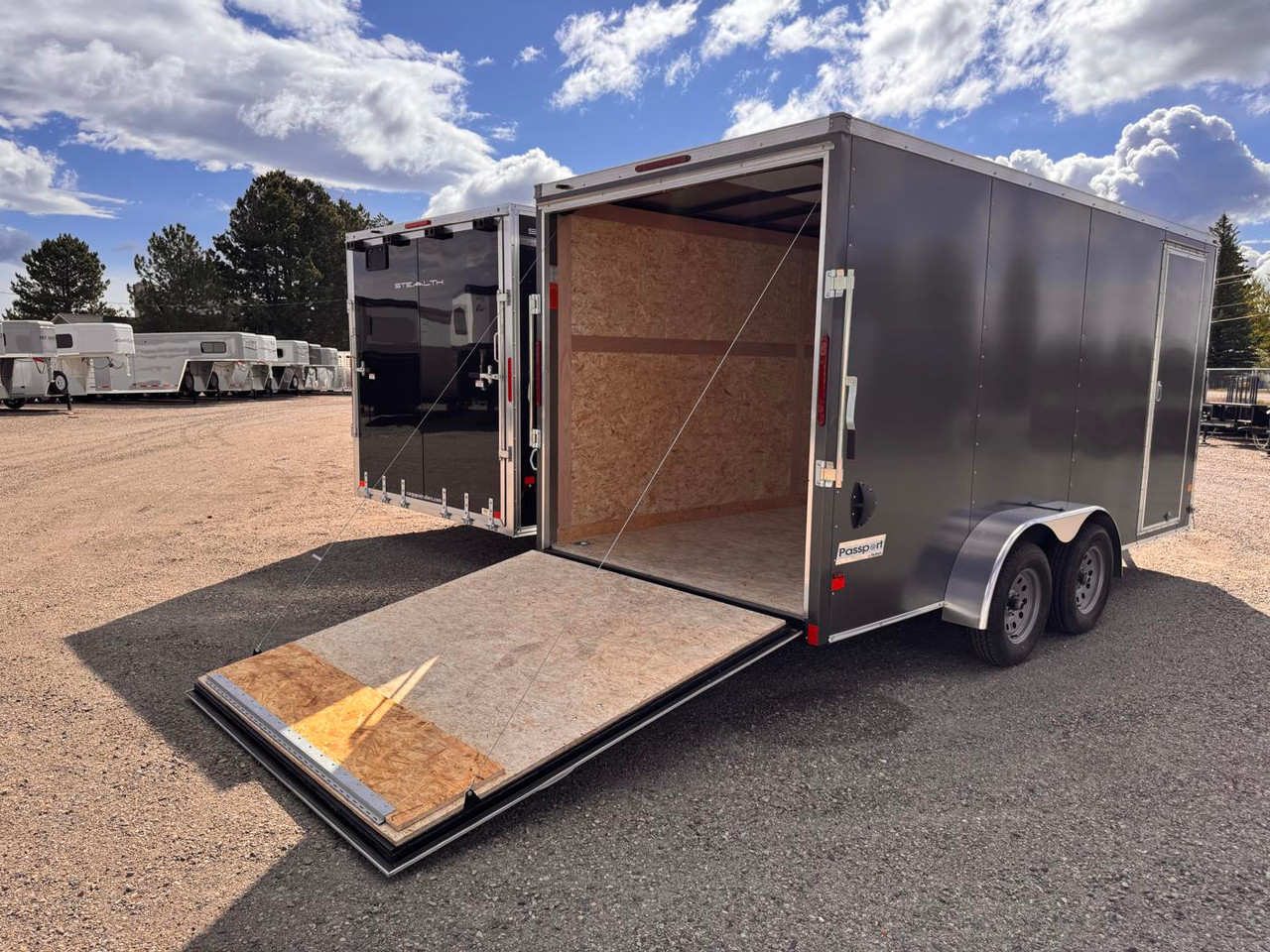 Haulmark Trailers 2026 PASSPORT 84"X16' V-Nose Cargo Trailer | Tandem Axle 7K, 7' Tall, Rear Ramp Door, Passenger Side Door