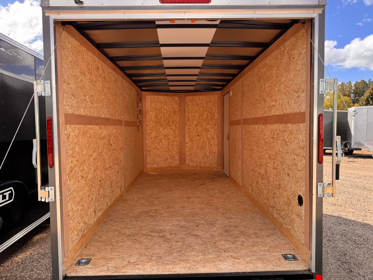 Haulmark Trailers 2026 PASSPORT 84"X16' V-Nose Cargo Trailer | Tandem Axle 7K, 7' Tall, Rear Ramp Door, Passenger Side Door