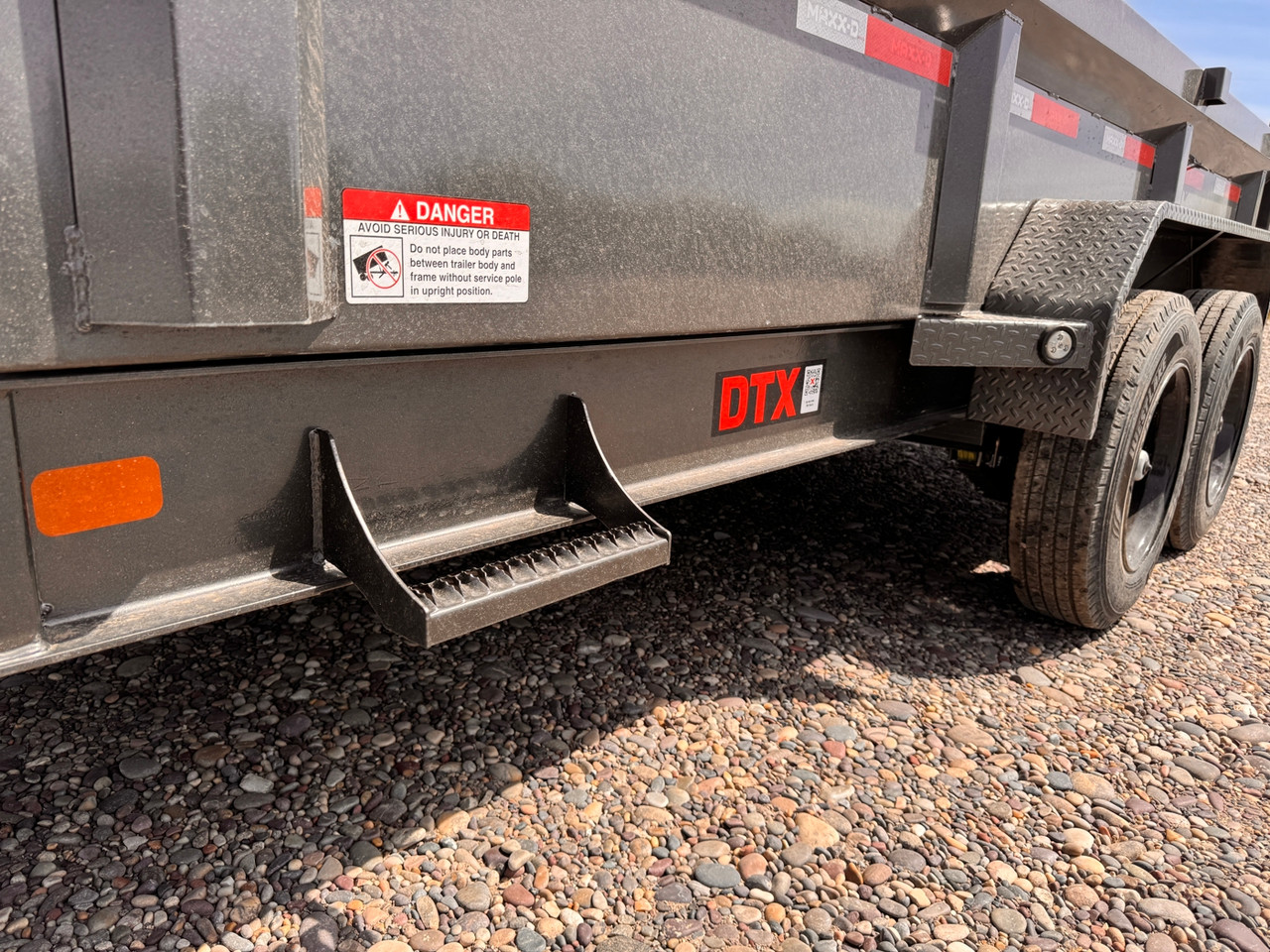 Maxx-D Trailers 2027 DTX 83"X14' Telescopic Dump Trailer | Tandem Axle 15.6K, 24" Sides, Wireless Remote, 8" I-Beam Frame, Tarp Kit, Slide In Ramps, Spreader Gate