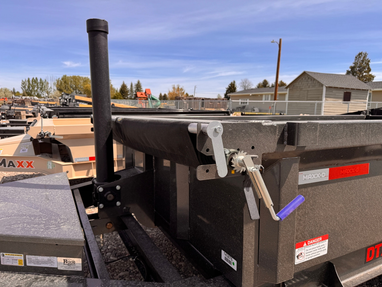 Maxx-D Trailers 2027 DTX 83"X14' Telescopic Dump Trailer | Tandem Axle 15.6K, 24" Sides, Wireless Remote, 8" I-Beam Frame, Tarp Kit, Slide In Ramps, Spreader Gate