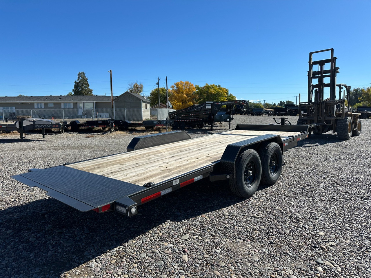Maxx-D Trailers 2024 G6X 83"X20' Low Pro Gravity Tilt Trailer | Tandem Axle 14K, Weld On Diamond Plate Fenders, Locking Tongue Box, Spare Tire Mount