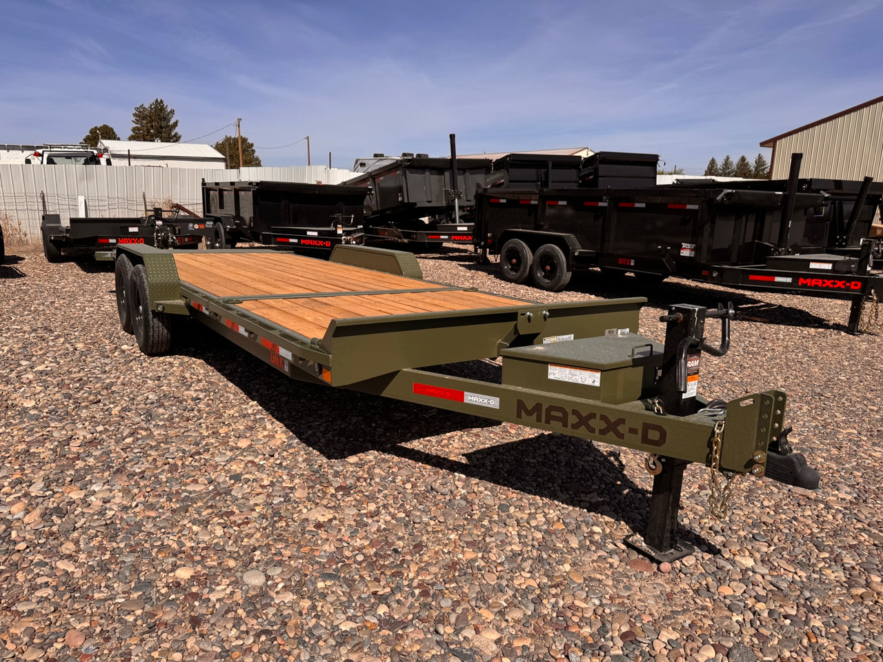 Maxx-D Trailers 2026 G6B 83"X22' Low Profile Equipment Trailer | Tandem Axle 14K, 16' Tilt Deck, 6' Stationary Deck, Locking Tongue Box, Adjustable Channel Coupler, 12k Jack