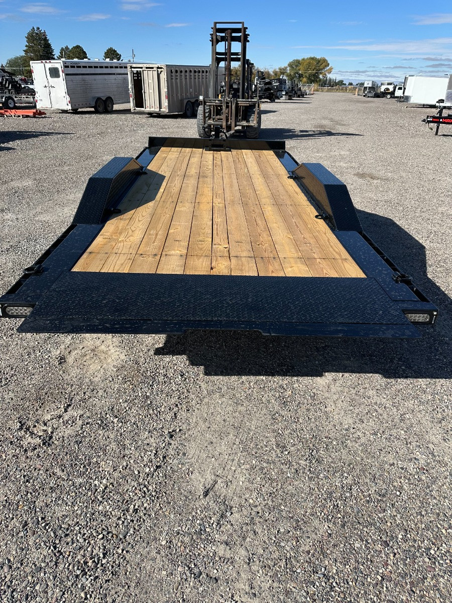 Maxx-D Trailers 2026 T6B 102"X20' Low Profile Tilt Trailer | Tandem Axle 14K, Full Length Power-Tilt, Drive-Over Fenders, Locking Tool Box with Tray, Winch Plate