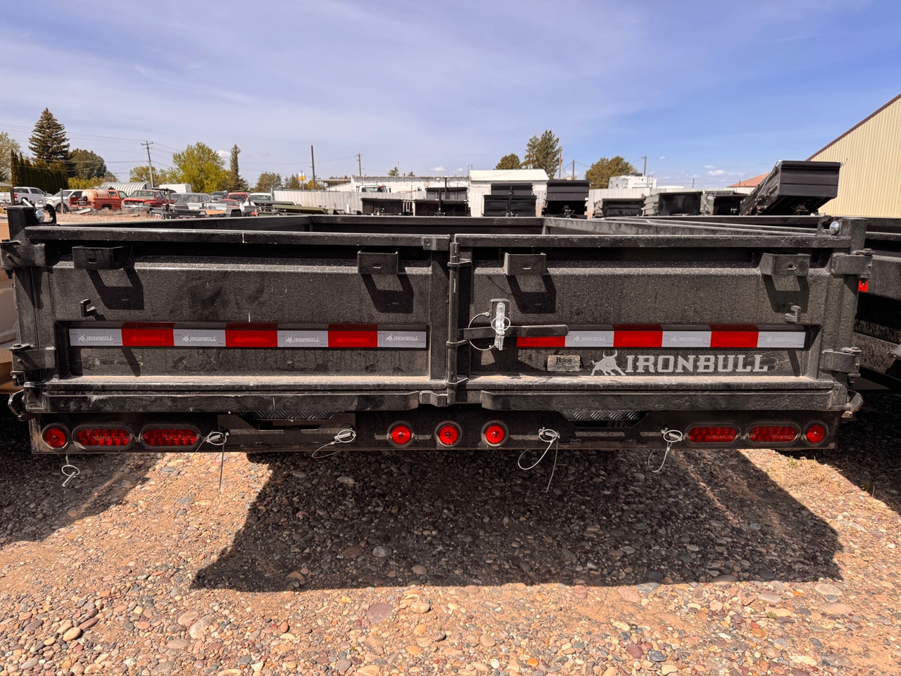 Iron Bull Trailers 2026 DDP 96"X16' Deckover Dump Trailer | Tandem Axle 14K, 18" Fold Down Sides, Aluminum Ramps, Tarp Kit, Spare Mount