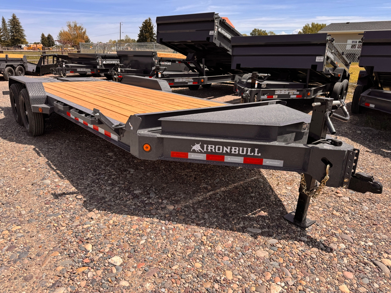 Iron Bull Trailers 2026 EWB 84"X20' Equipment Trailer | Tandem Axle 14K, 8" I-Beam, 16" OC Crossmembers, Dovetail, Rampage Ramps, XL Toolbox