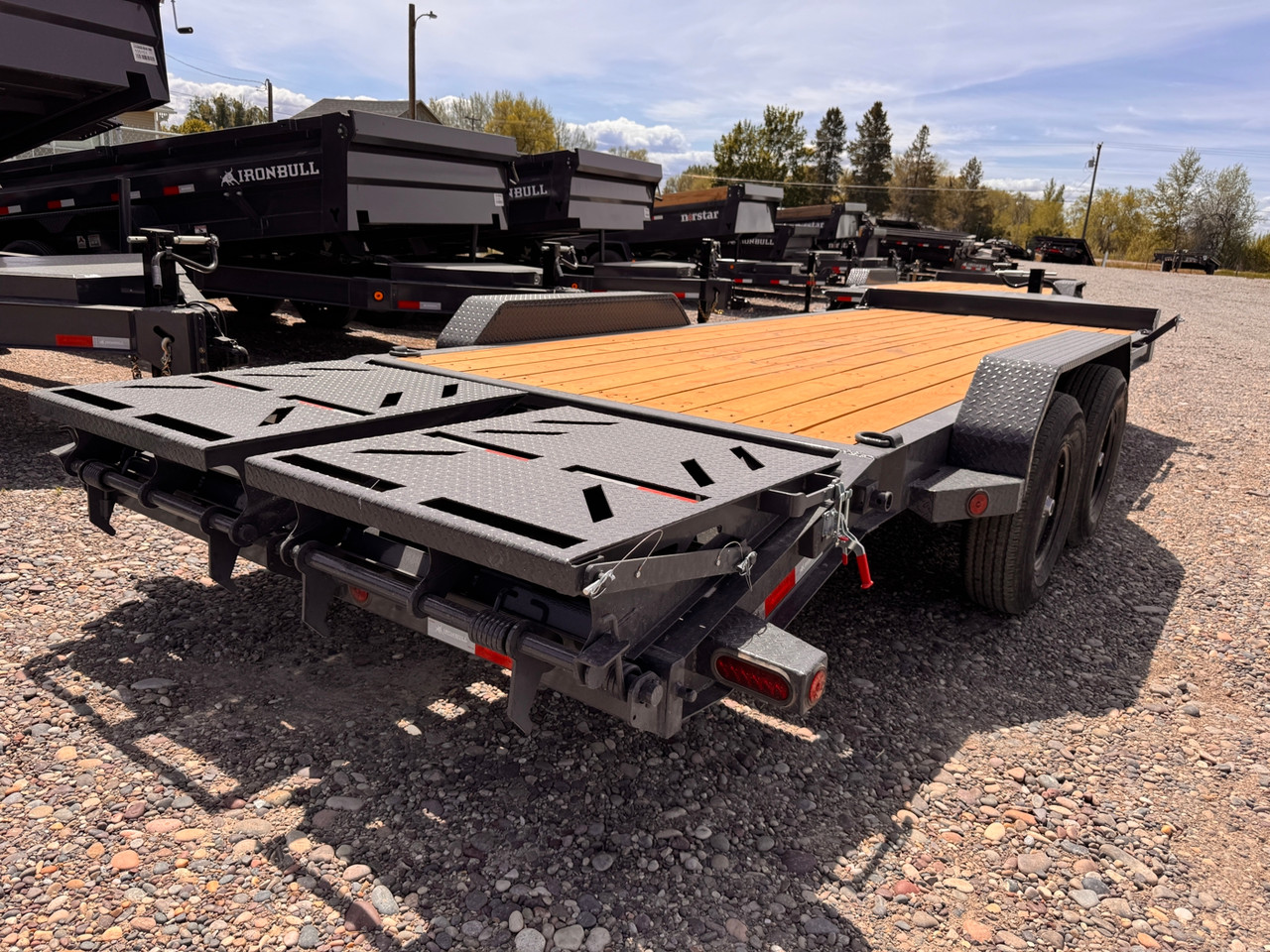 Iron Bull Trailers 2026 EWB 84"X20' Equipment Trailer | Tandem Axle 14K, 8" I-Beam, 16" OC Crossmembers, Dovetail, Rampage Ramps, XL Toolbox