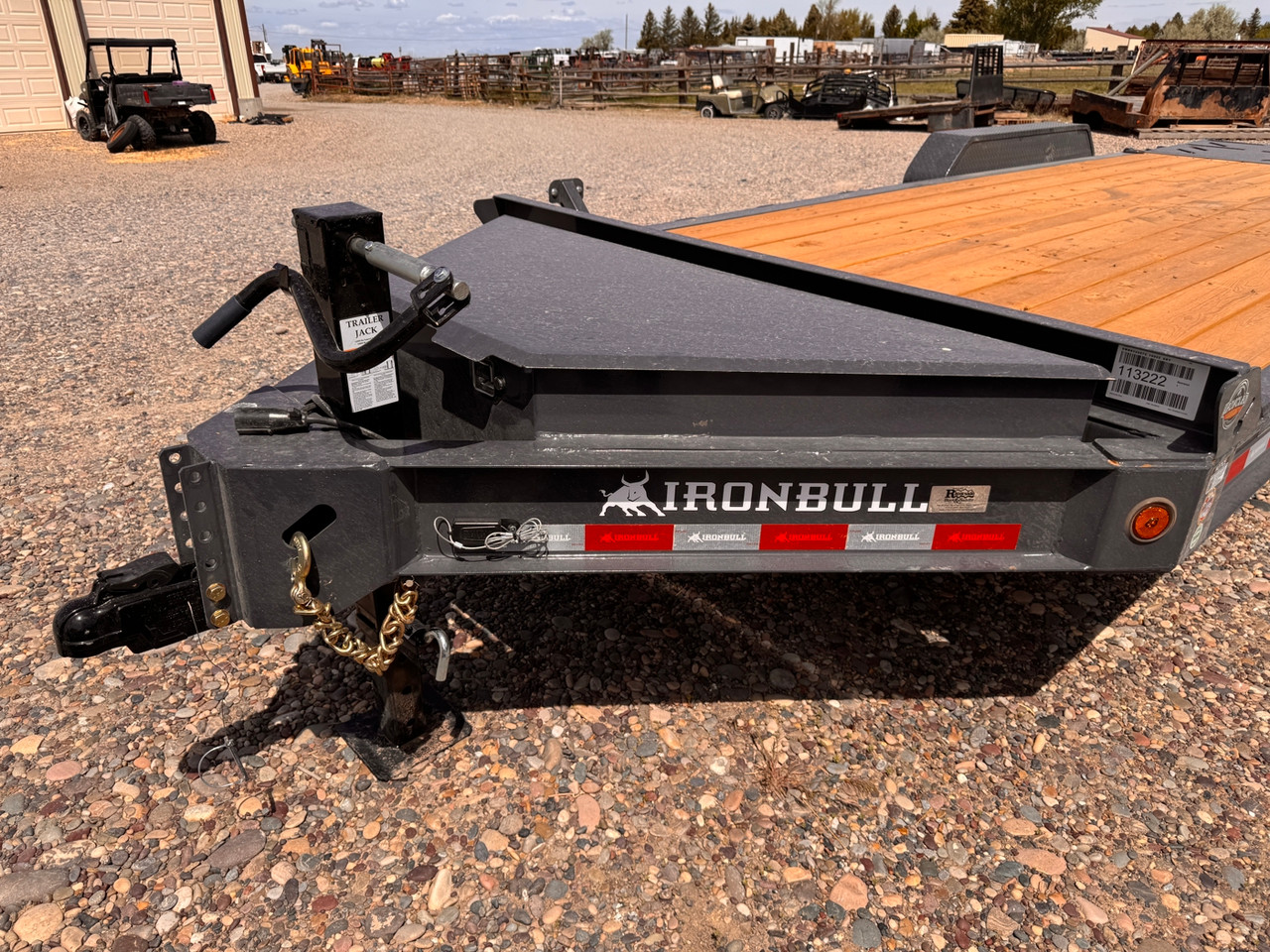 Iron Bull Trailers 2026 EWB 84"X20' Equipment Trailer | Tandem Axle 14K, 8" I-Beam, 16" OC Crossmembers, Dovetail, Rampage Ramps, XL Toolbox