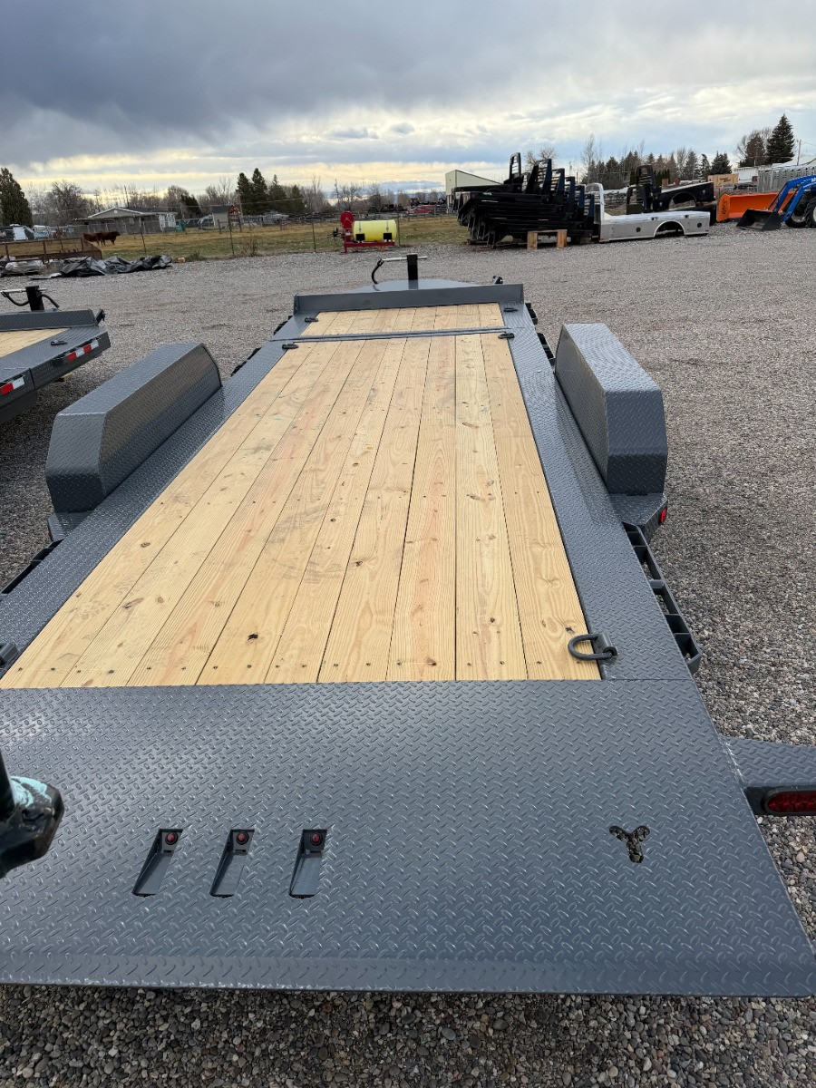 Iron Bull Trailers 2026 TWB 84"X20' Gravity Tilt Trailer | Tandem Axle 14K, 16' Tilt, 4' Stationary, 8" I-Beam Frame,16" OC Crossmembers, XL Tool Box, Removable Fenders