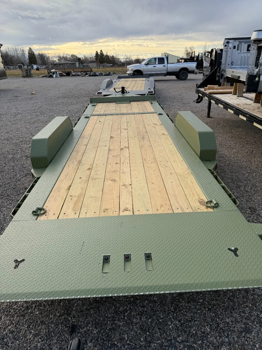 Iron Bull Trailers 2026 TWB 84"X22' Gravity Tilt Trailer | Tandem Axle 14K, 16' Tilt, 6' Stationary, 8" I-Beam Frame,16" OC Crossmembers, XL Tool Box, Removable Fenders, Winch Plate