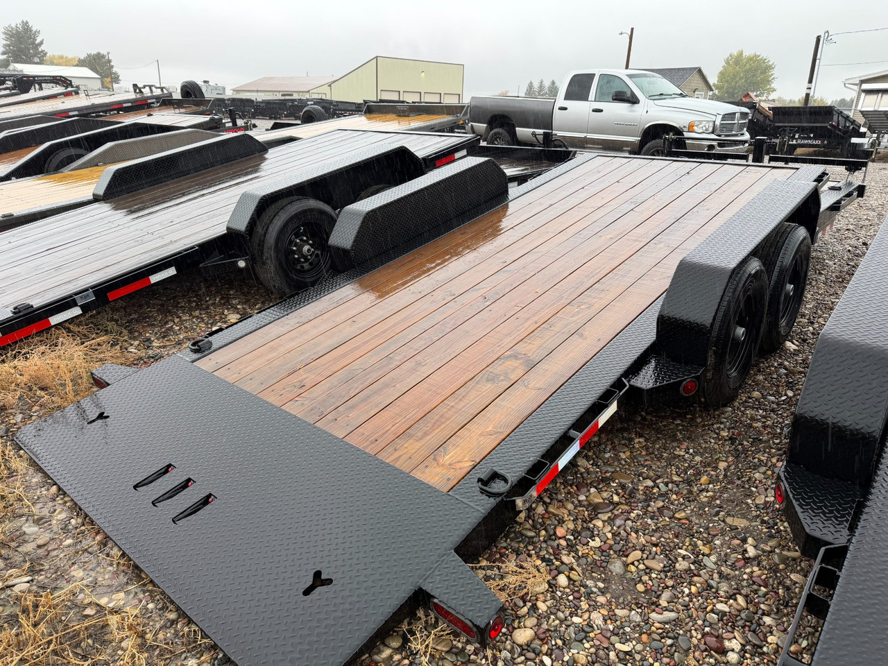 Iron Bull Trailers 2024 TLB 83"X22' Equipment Tilt Trailer | Tandem Axle 14K, 16' Tilt Deck, 6' Stationary Deck, Adjustable Channel Coupler