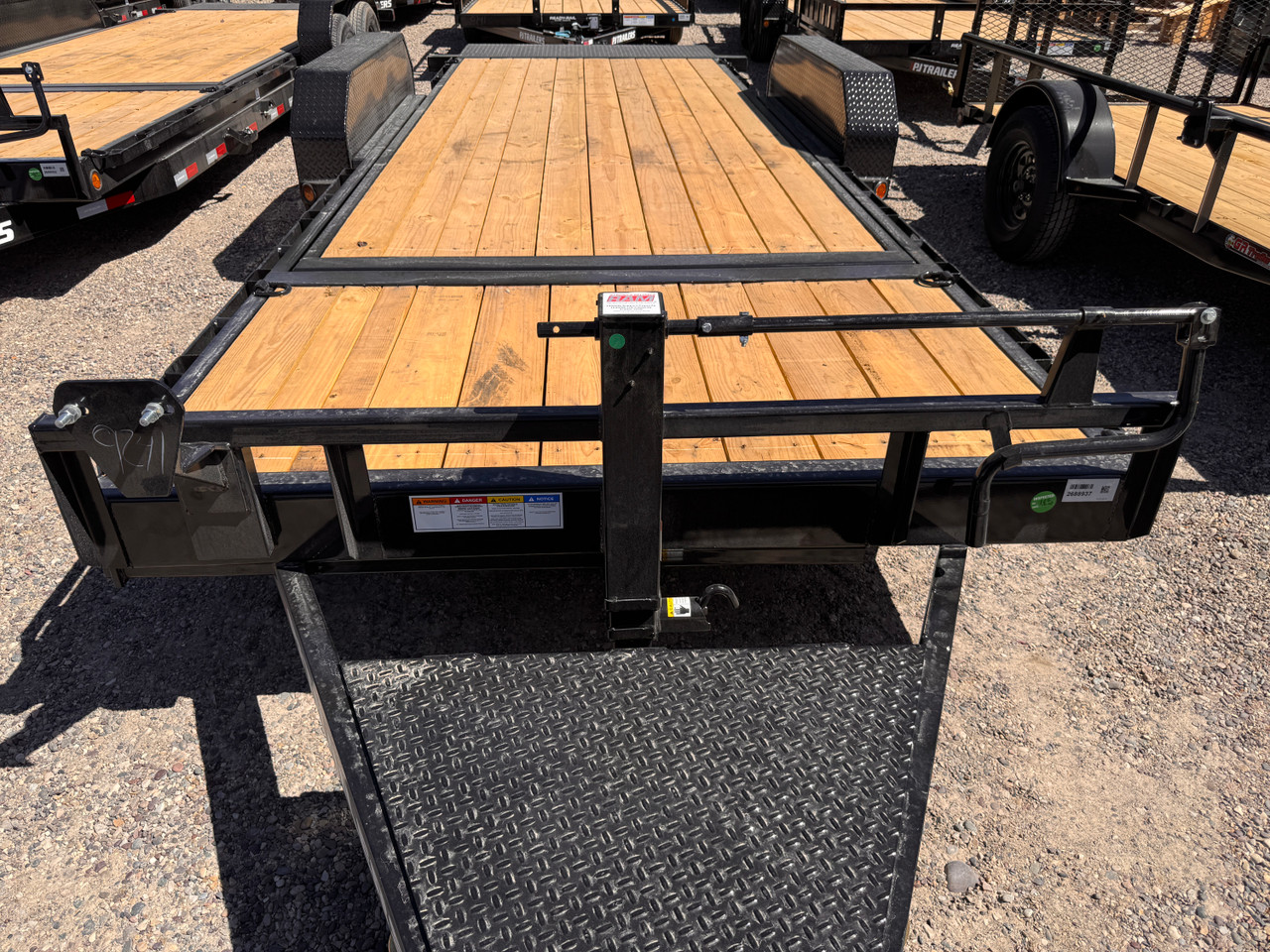 P.J. Trailers 2027 T6 83"X20' Car Hauler Gravity Tilt Trailer | Tandem Axle 14K, 16' Tilt Deck, 4' Stationary, Fork Holders, Torsion Axles, Locking Lid, Bolt On Steel Fenders