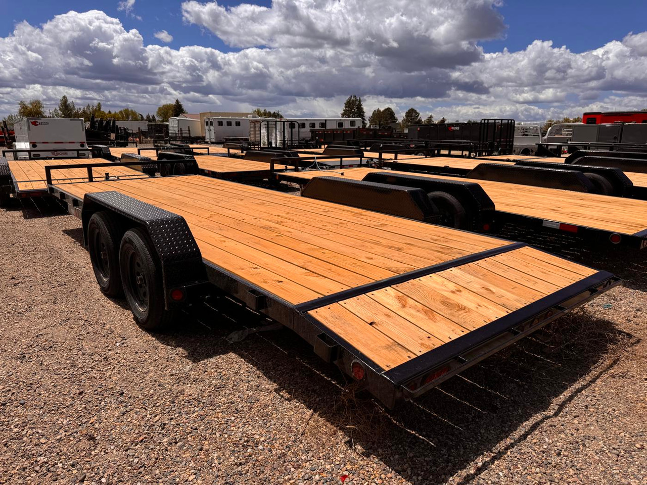 P.J. Trailers 2026 C4 20' Car Hauler Trailer | Tandem Axle 7K, Dovetail, Slide In Ramps, Bolt On Diamond Plate Steel Fenders