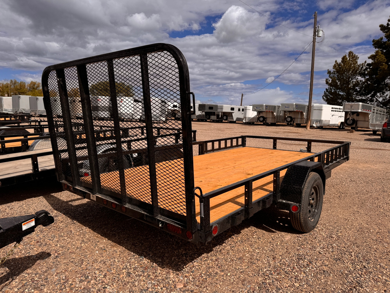 P.J. Trailers 2026 U8 83"X14' Utility Trailer | Single Axle 2.995K, 4' Spring Assisted Rampgate, ATV Side Load Ramps, Diamond Plate Steel Fenders, Ready Rail Channel Top Rails