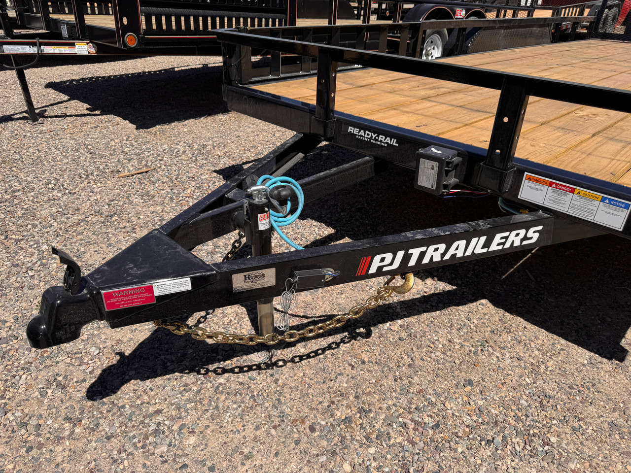P.J. Trailers 2027 UL 83"X18' Utility Trailer | Tandem Axle 7K, 4' Rear Rampgate, ATV Side Load Ramps, Diamond Plate Steel Fenders, Ready Rail Channel Top Rails