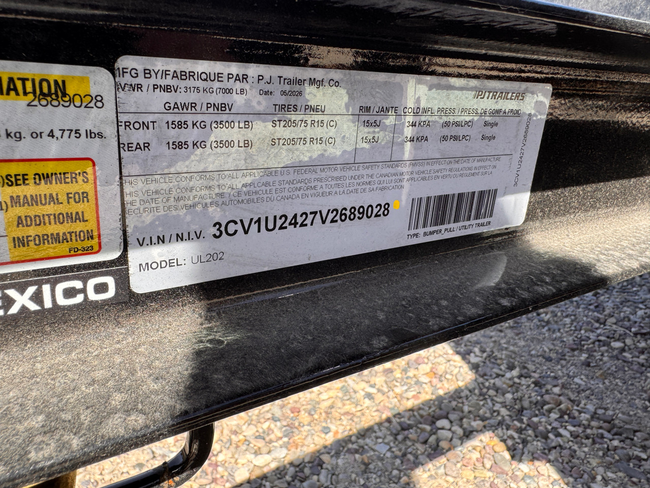 P.J. Trailers 2027 UL 83"X20' Utility Trailer | Tandem Axle 7K, ATV Side Load, 4' Spring Assisted Rear Ramp Gate, Ready Rail Channel Top Rails