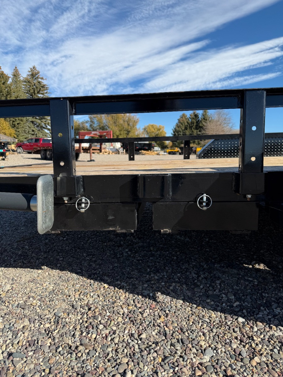 P.J. Trailers 2026 UL 83"X20' Utility Trailer | Tandem Axle 10K, 12" OC Crossmembers, Pull-Out Ramps, Rear Support Jacks, Diamond Plate Steel Fenders